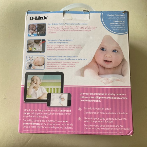 D-Link HD Wi-Fi Baby Camera New in Box Day & Night HD Video - Picture 3 of 5